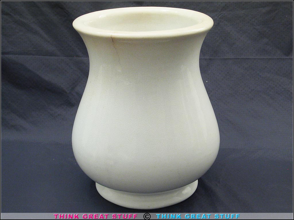 Product photo #100_3018 of SKU 21001147 (Dale & Davis c.1880s White Ironstone Jardiniere Vase Planter)