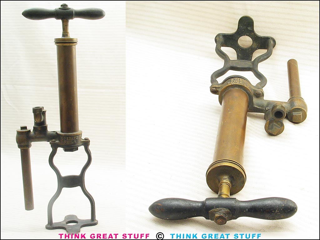 Product photo #100_3136 of SKU 21001150 (C. Perkes early-1900s Antique Bronze Boating Bilge Hand Pump)