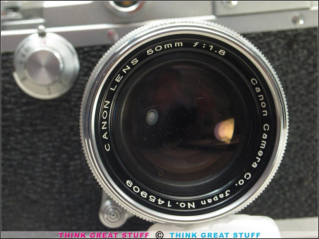 Photo 100_3674 Product photo #100_3674 of SKU 21001183 (Canon IIF2 “EP” 1955 vintage 35mm Rangefinder Camera Bundle)