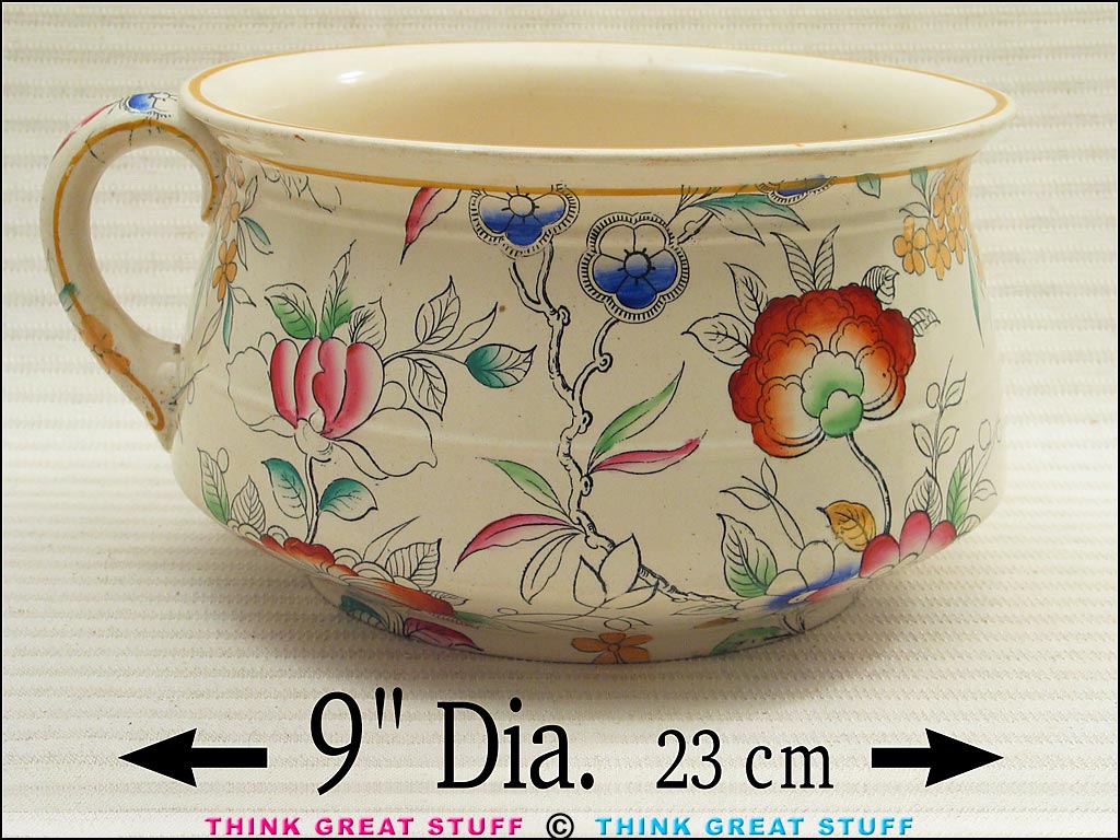 Photo 100_5250 Product photo #100_5250 of SKU 21001204 (1870s Brownfield & Son "Thunder Mug" Ceramic Chamber Pot)