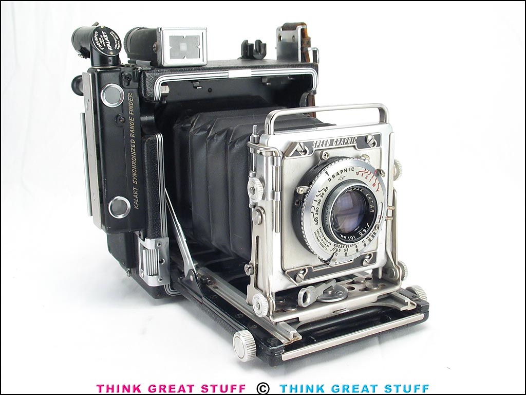 Pacemaker Speed Graphic, Graflex 2x3 Camera, with Kodak Ektar 101mm f4.5 (Photo no. 100_8100)