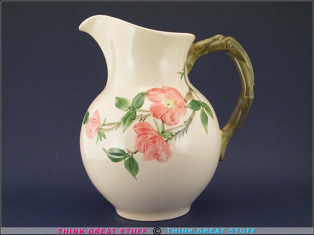 Product photo #100_8550 of SKU 21004004 (1940-1947 USA Franciscan Desert Rose Pitcher)