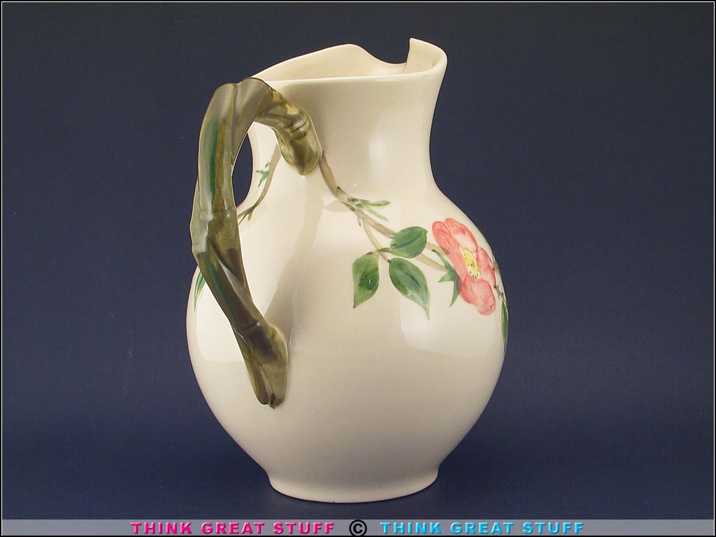 Product photo #100_8552 of SKU 21004004 (1940s Franciscan Desert Rose Pitcher, USA Rare Early Piece)