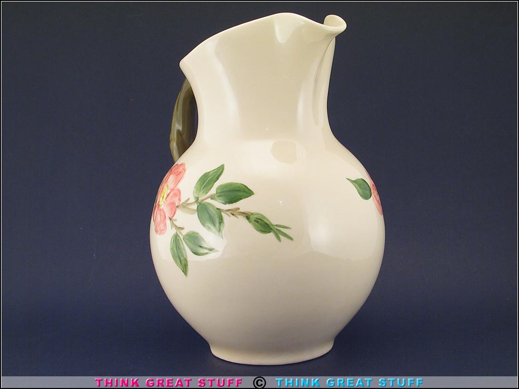 Product photo #100_8554 of SKU 21004004 (1940s Franciscan Desert Rose Pitcher, USA Rare Early Piece)