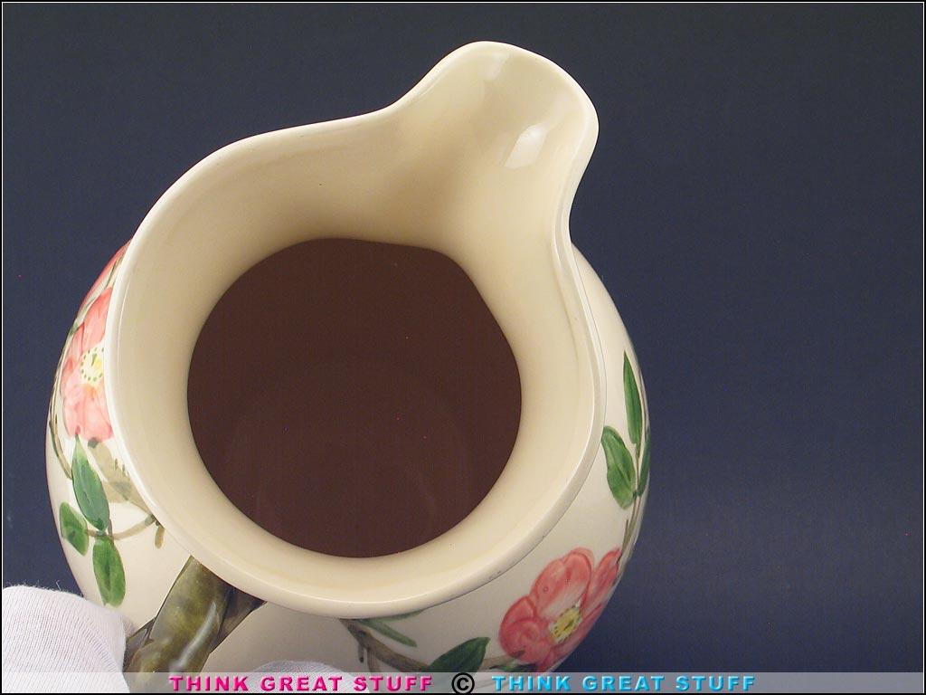 Product photo #100_8556 of SKU 21004004 (1940s Franciscan Desert Rose Pitcher, USA Rare Early Piece)