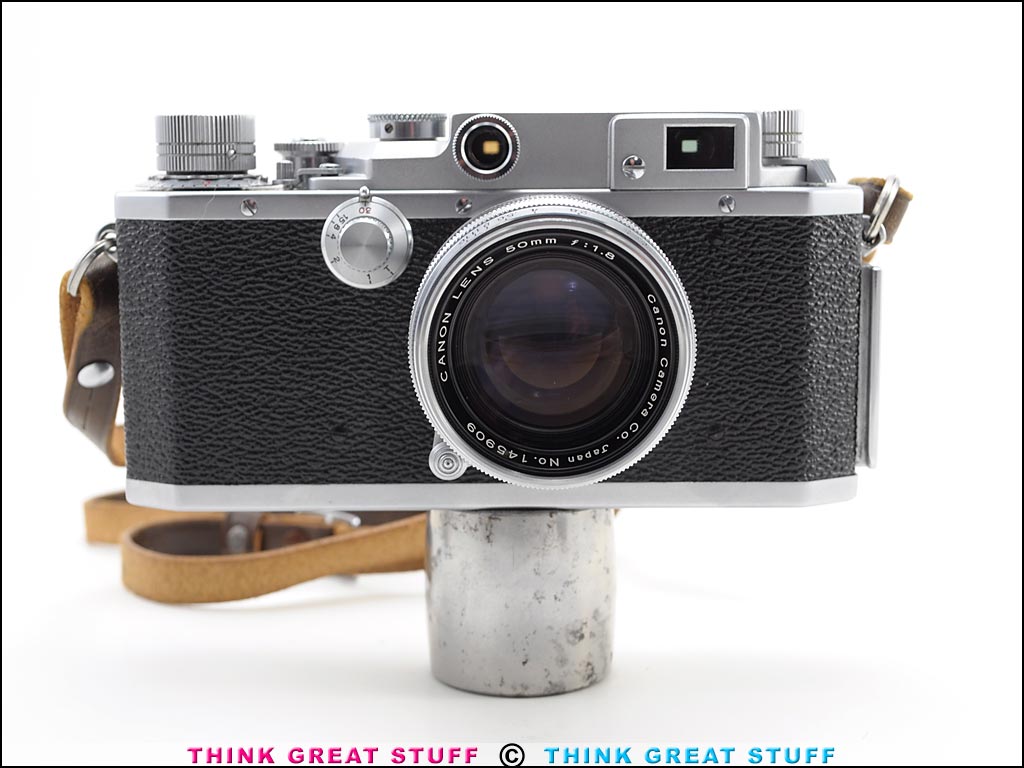 Photo 100_9074 Product photo #100_9074 of SKU 21003009 (Canon IIF2 “EP” 1955 35mm Rangefinder Camera + 50mm/f1.8 lens)