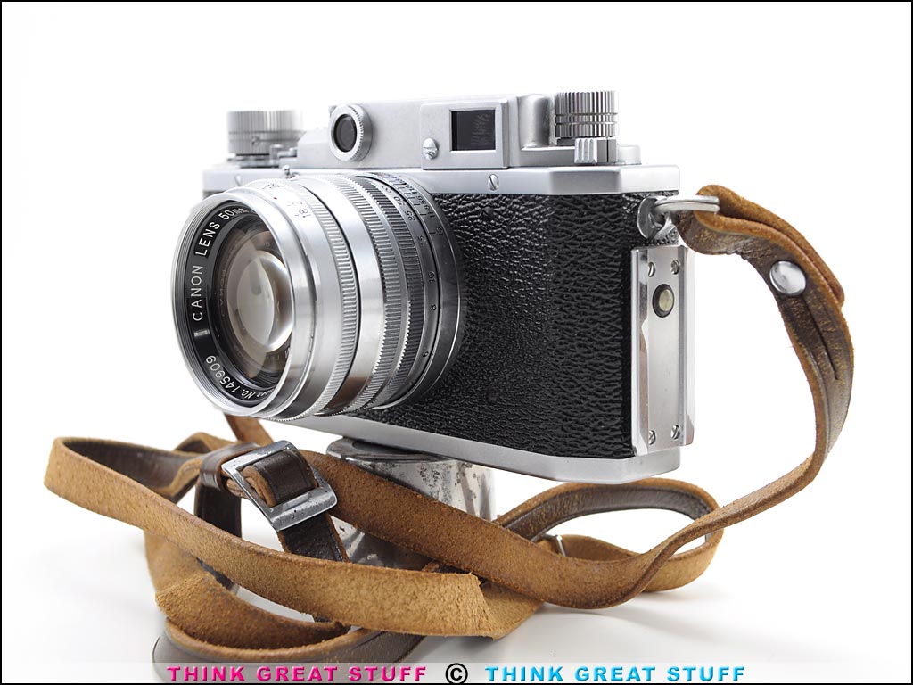 Photo 100_9079 Product photo #100_9079 of SKU 21003009 (Canon IIF2 “EP” 1955 35mm Rangefinder Camera + 50mm/f1.8 lens)