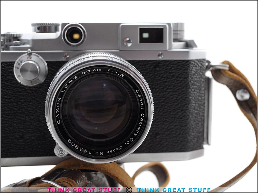 Product photo #100_9080 of SKU 21003009 (Canon IIF2 “EP” 1955 35mm Rangefinder Camera + 50mm/f1.8 lens)