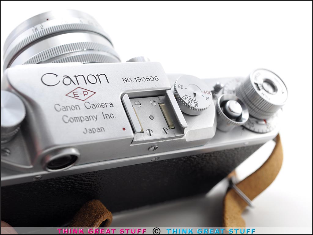 Product photo #100_9082 of SKU 21003009 (Canon IIF2 “EP” 1955 35mm Rangefinder Camera + 50mm/f1.8 lens)