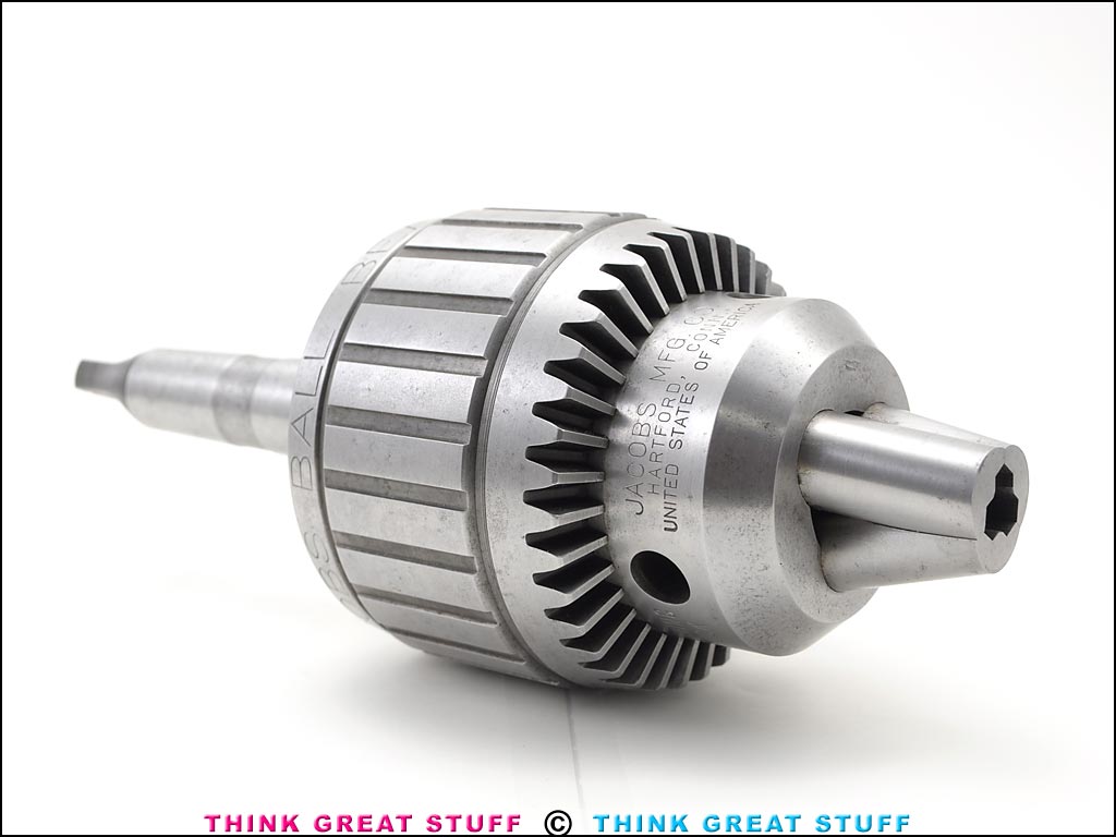 Photo 100_9341 Product photo #100_9341 of SKU 21006009 (Jacobs 20N Ball Bearing Super Chuck w/ 3MT Arbor, Made in USA)