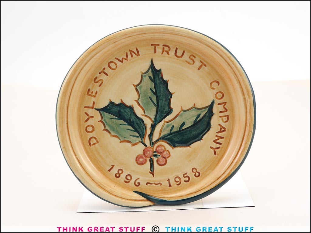 Product photo #100_9681 of SKU 21004026 (Pennsbury Pottery, Doylestown Trust Company 1896–1958 Ashtray)